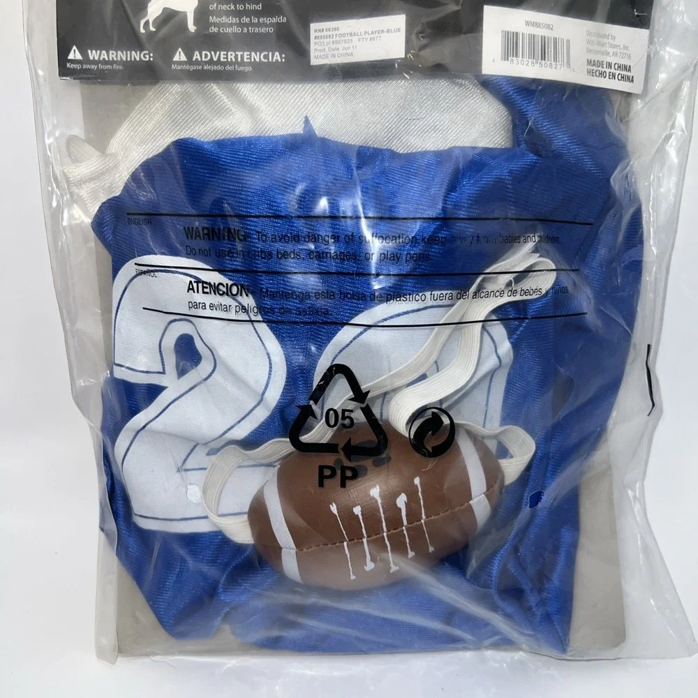 Halloween Pet Dog‎ Football Player Cute Funny Fancy Dress Up Costume